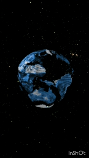 Earth hologram video wallpaper