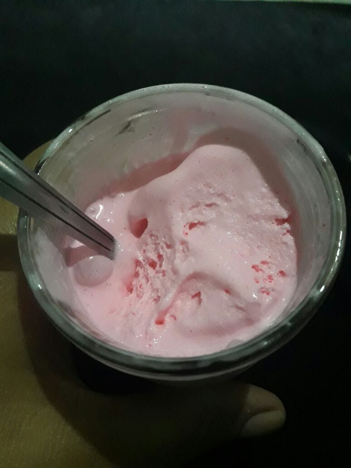 sorve feito em casa de morango