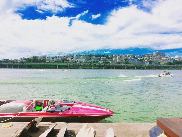 boat and river