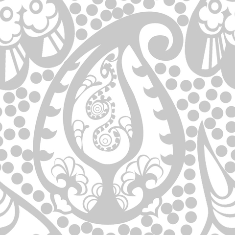 white paisley
