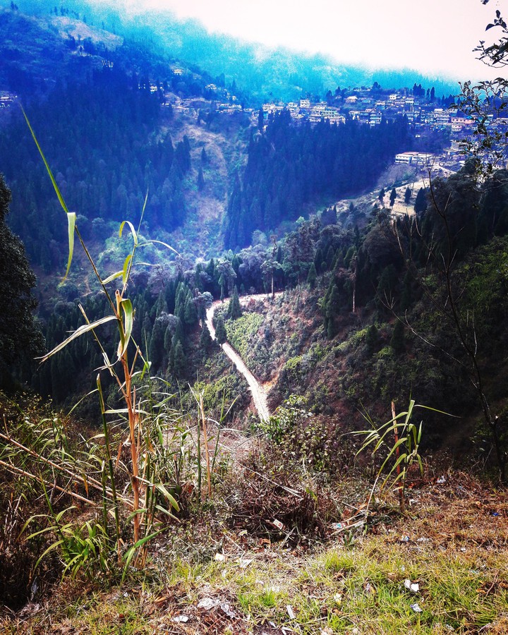 A view of the mountains