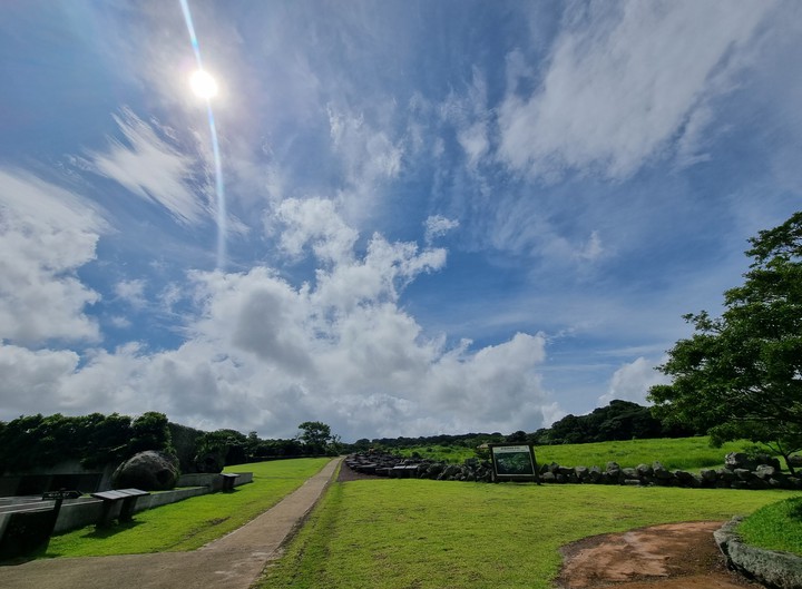 sun, cloud, field