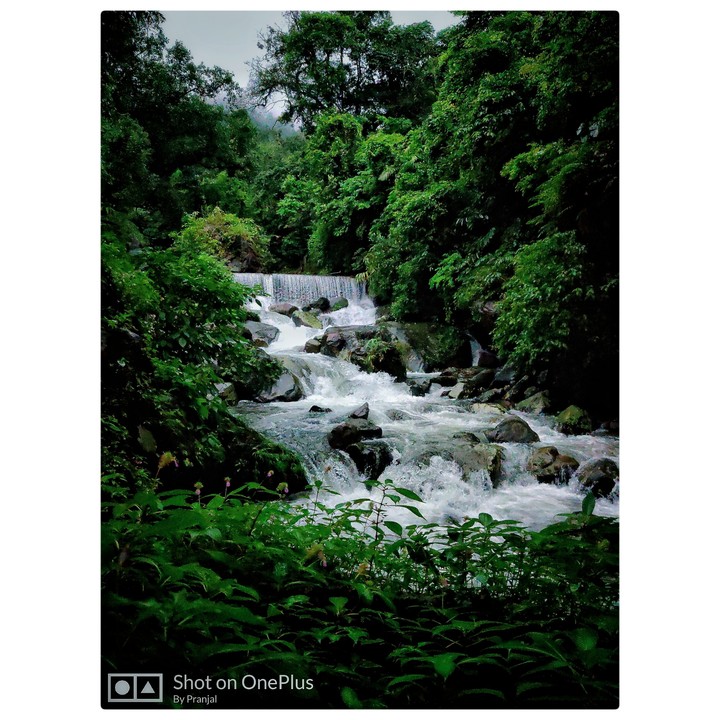 Monsoon waterfall.