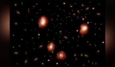 Giant galaxies distant