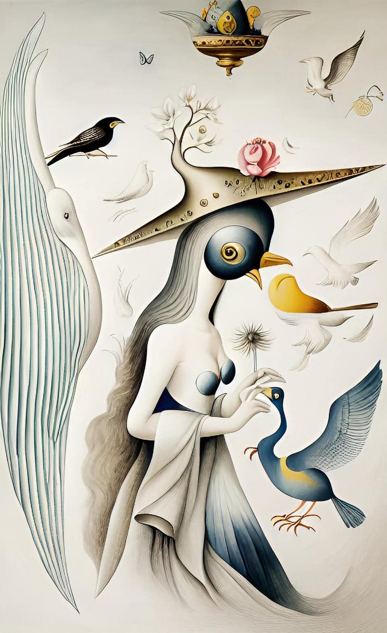 tapety feather, Painting