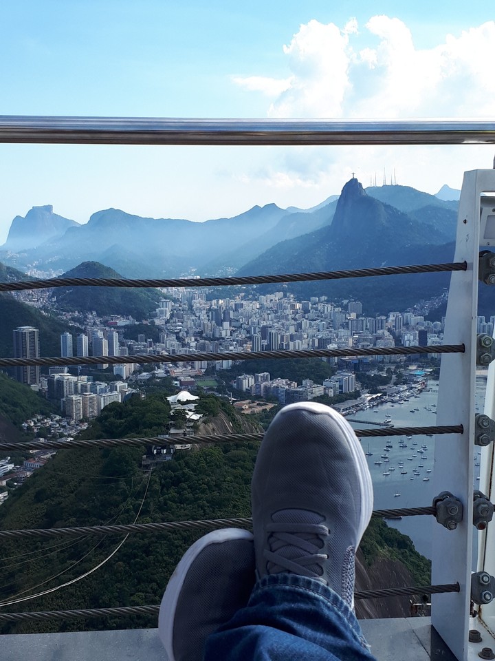 at the top