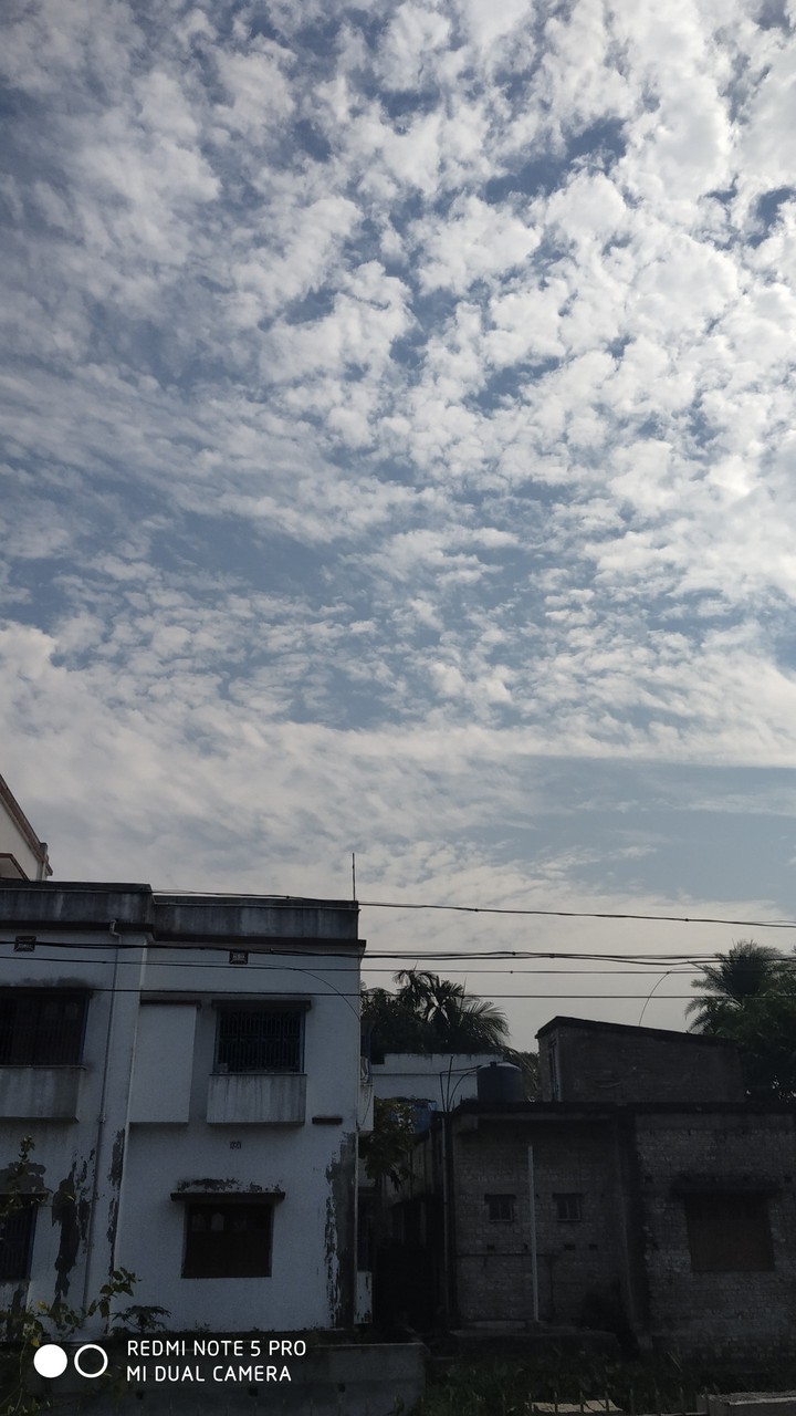 a view of sky from my room