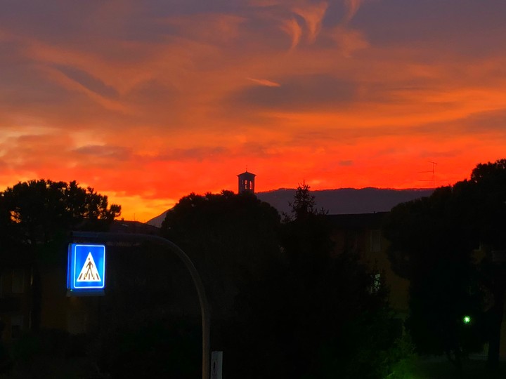 red sky