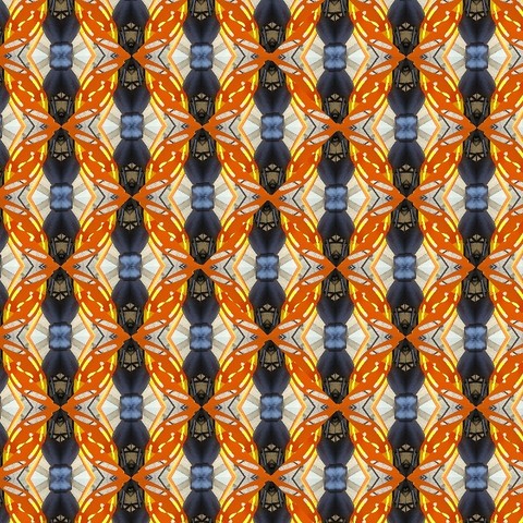 Kaleidoscope from a metal butterfly seat at the Domain atxtx