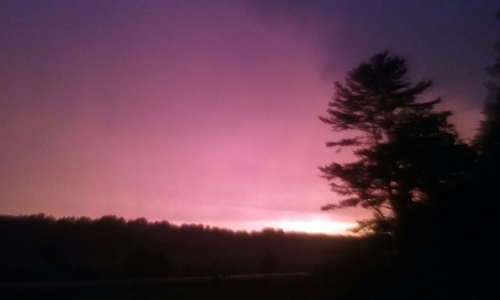 Purple morning sunrise!
