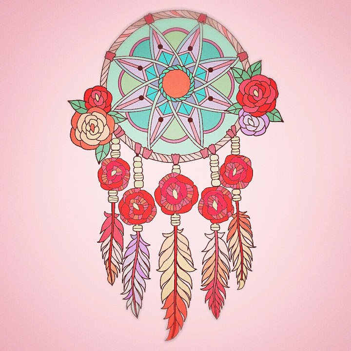 from coloringbook-dream catcher