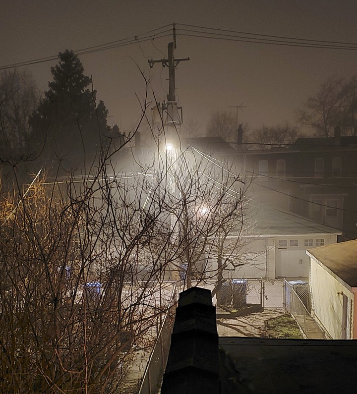 foggy night on the far southside