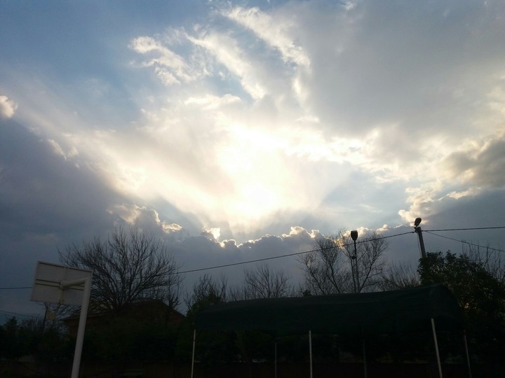 Beautiful clouds with sunshine