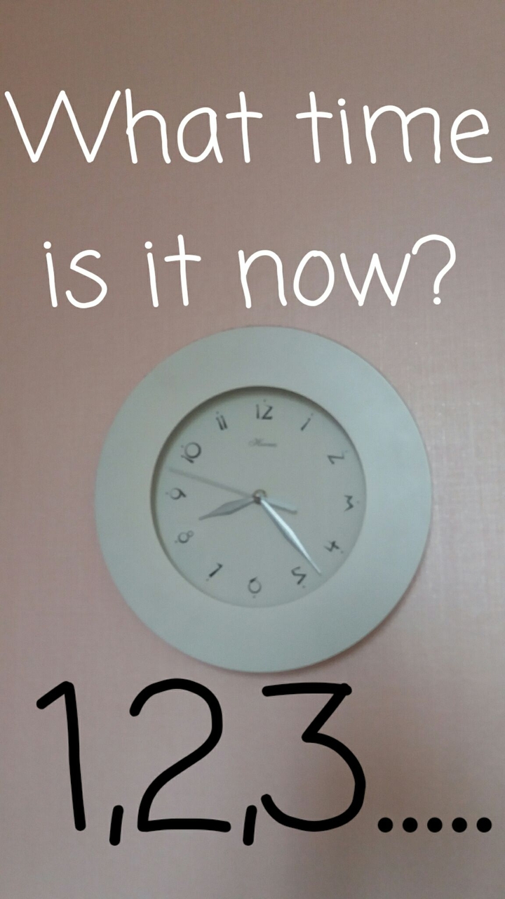 What time is it now?