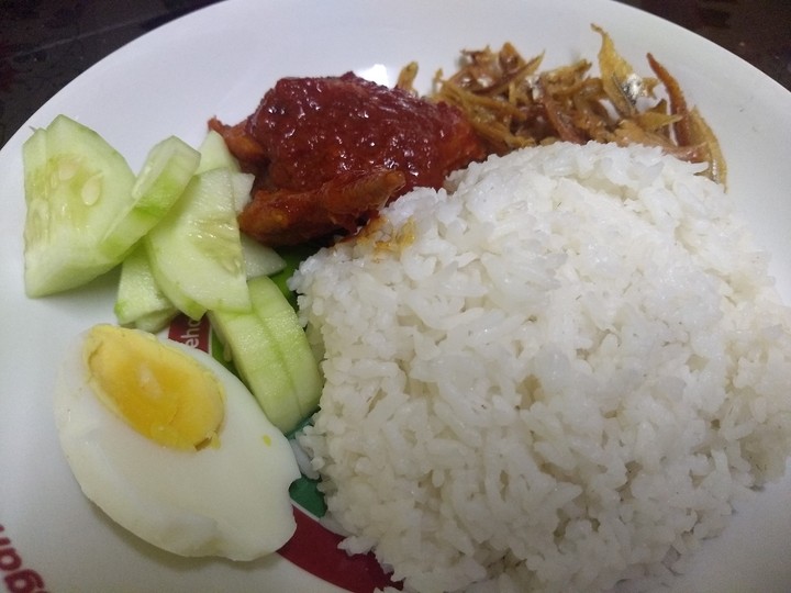 Nasi Lemak Malaysian Traditional Food