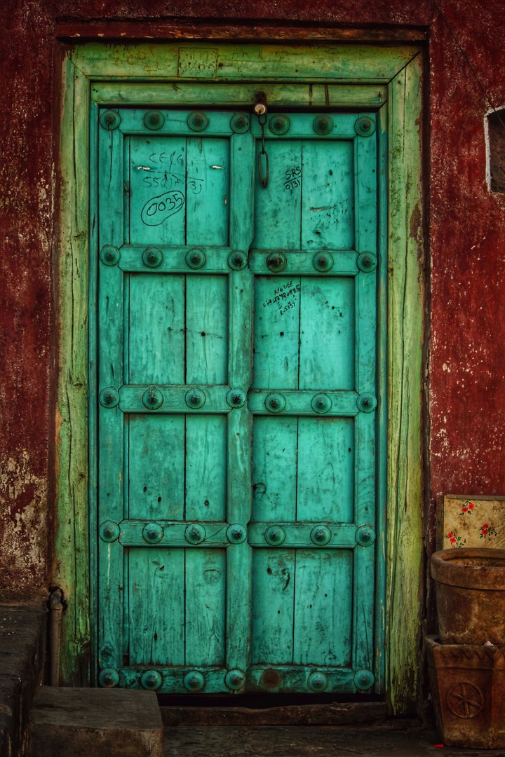 open the door