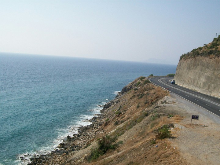 on the road