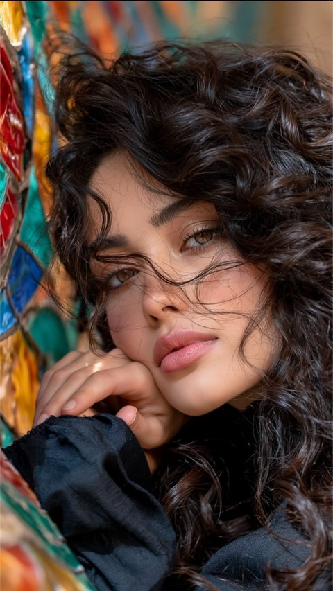 Lips, Black_hair, Hairstyle