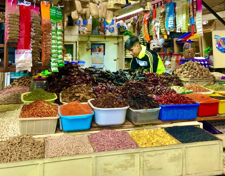 Venta de especias en Mercado