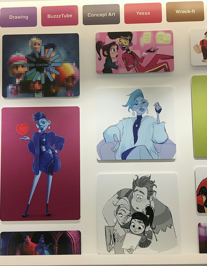 Drawings from the official study of Rich Moore