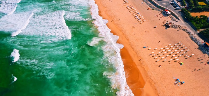 Nature beauty Indian flag in Bali