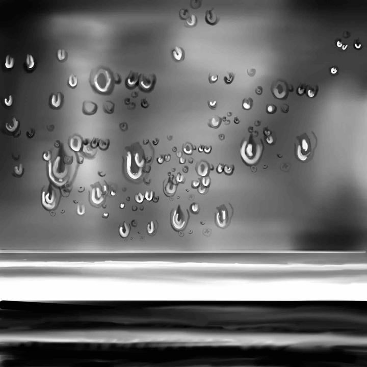 Rain drops on a window