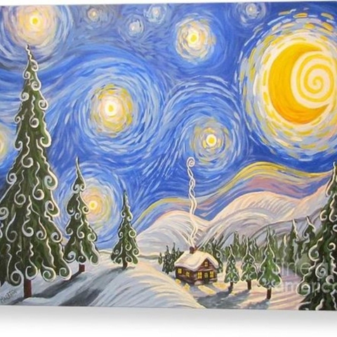 happy christmas under this starry night:)