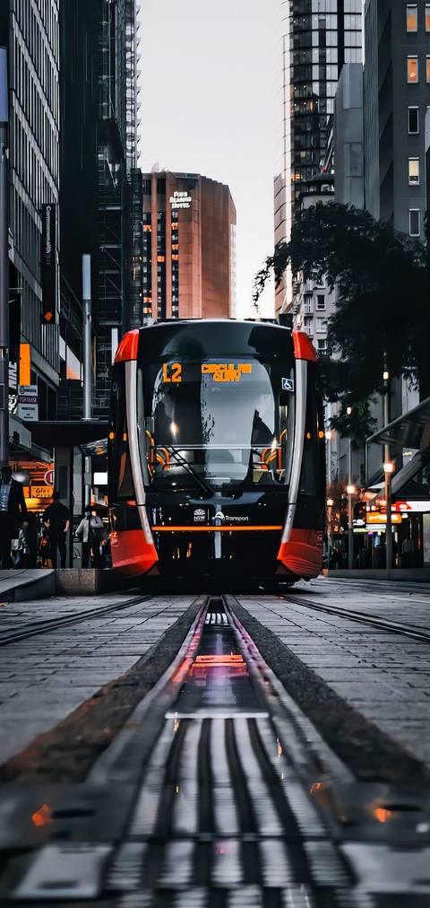 train, Skyscraper壁紙