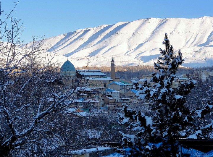 Damavand Town in Winter.