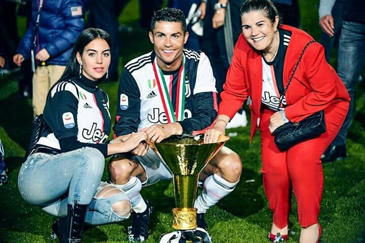 Ronaldo with First Trophy in Italy