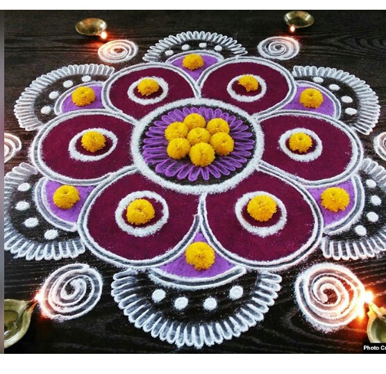 *Nice rangoli*