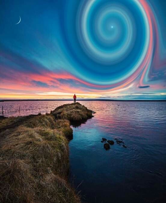 spiral sķy