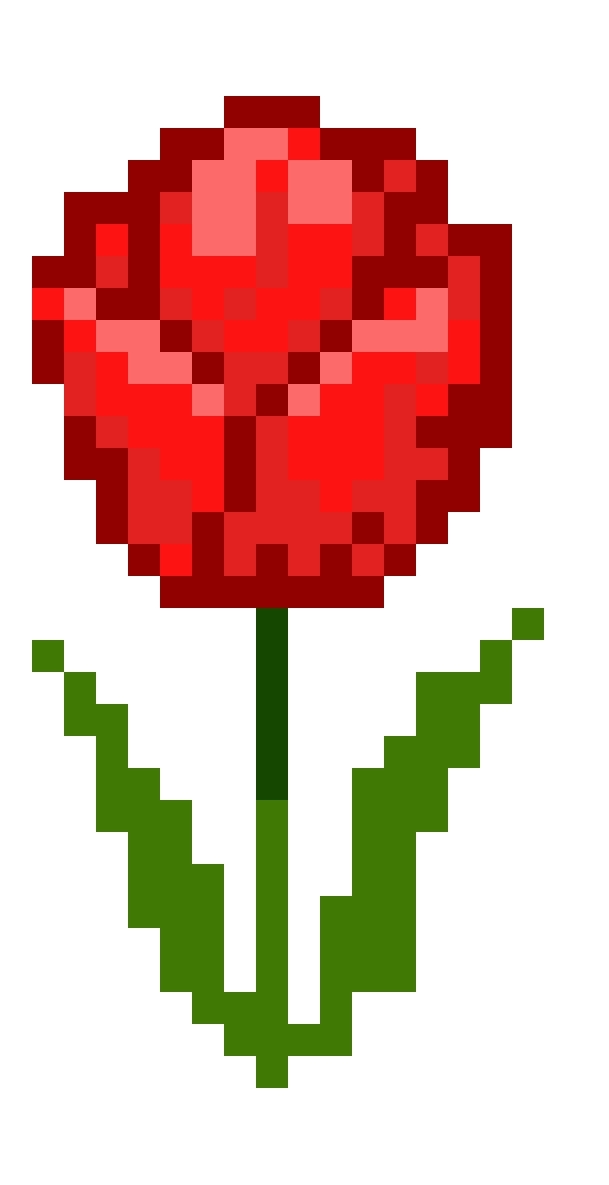 pixel rose