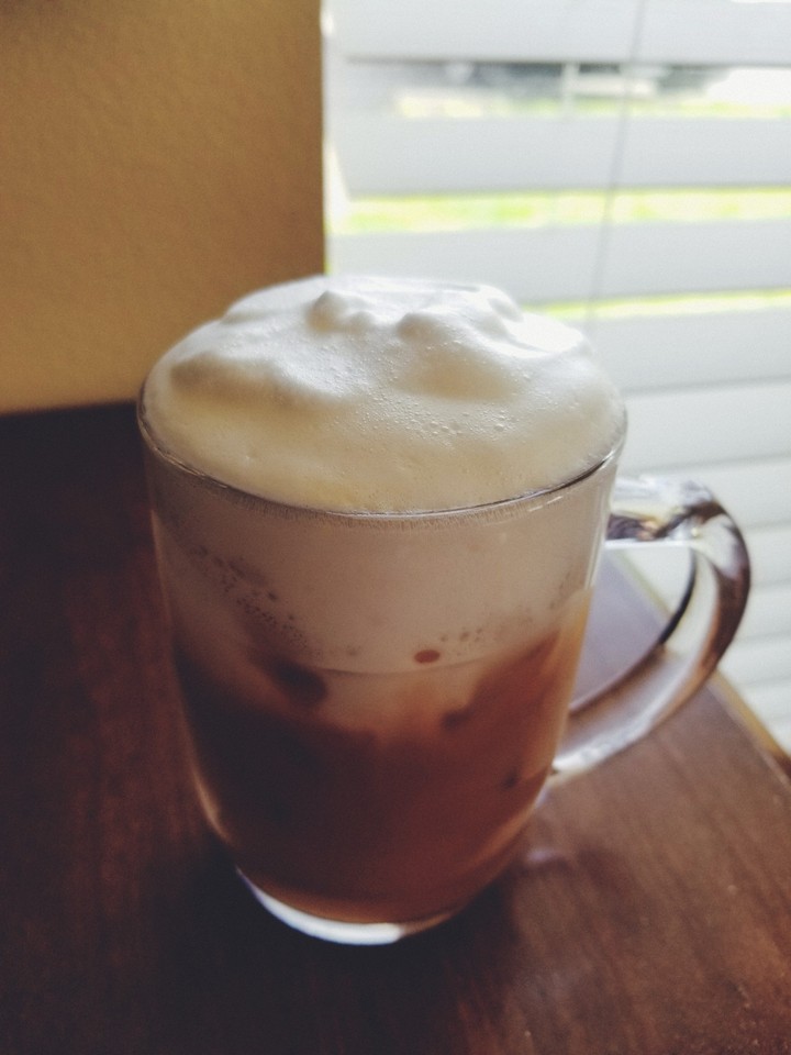 iced coffee with cold foam