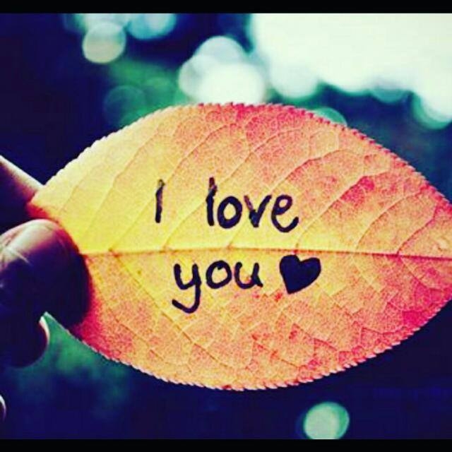 I love you