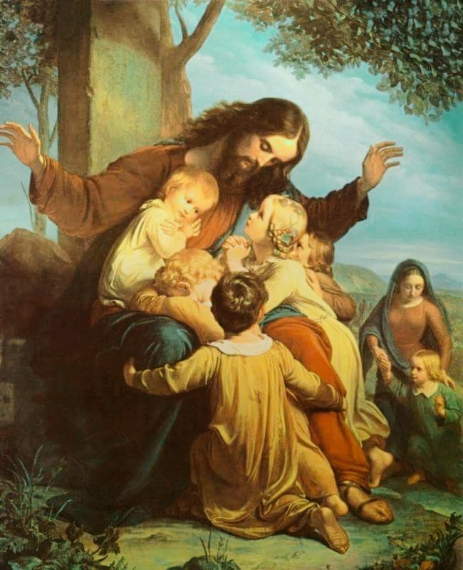 Dejar que los niños se acerquen a mí. Biblia
