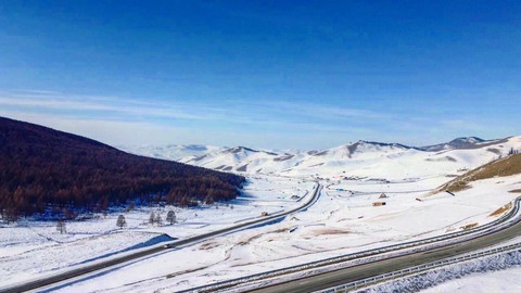 hình nền ski, panorama