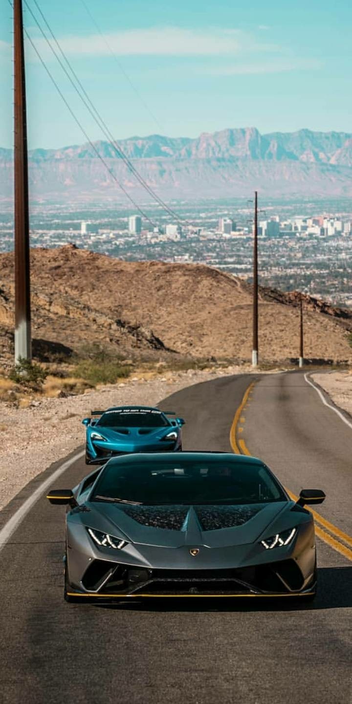 McLaren Chasing Lamborghini