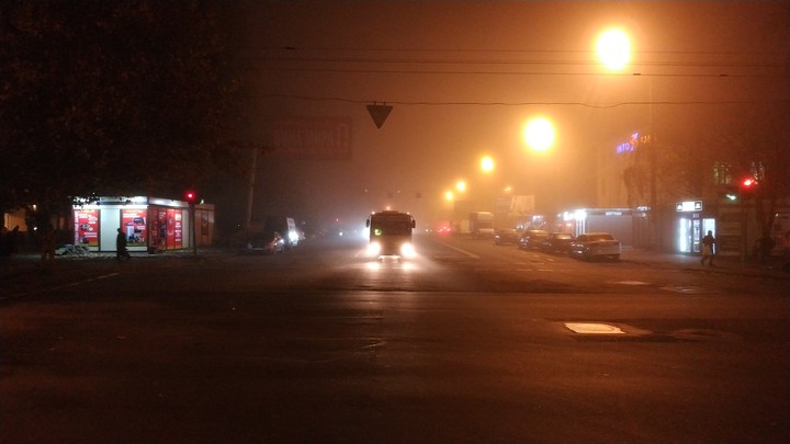 Foggy street
