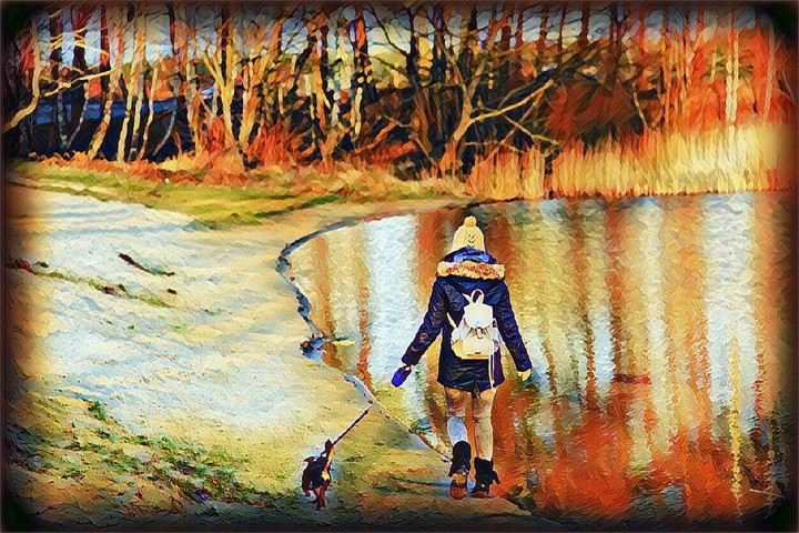Walking .