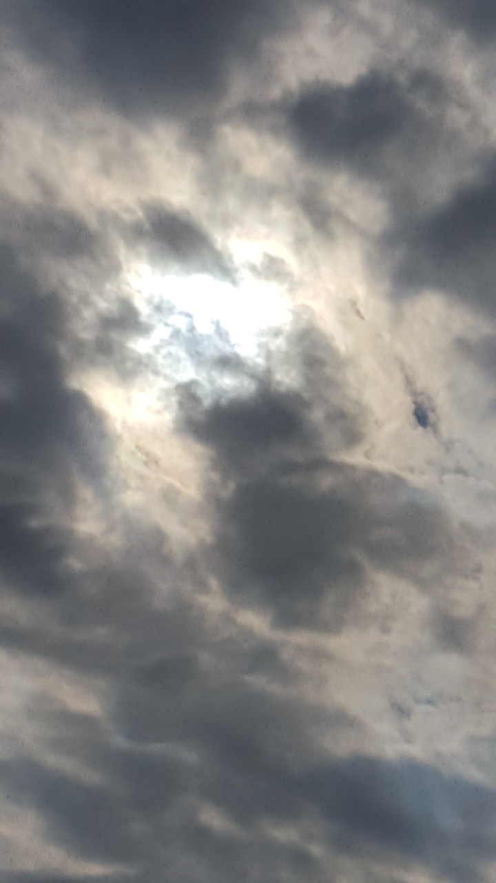 sun through clouds