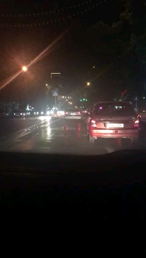 Tehran summer night, with drizzling...