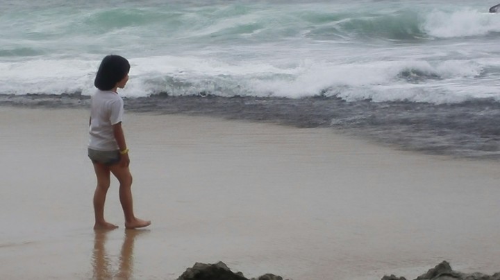 Child in the beach