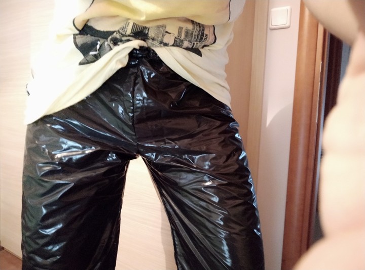 swishy nylon pants posing!!!