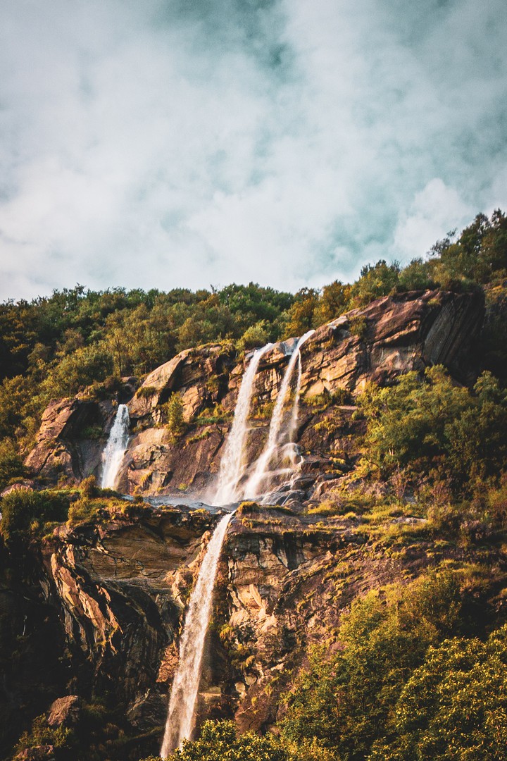 golden waterfall