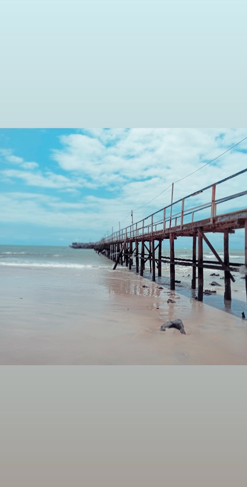 обои pier, horizon