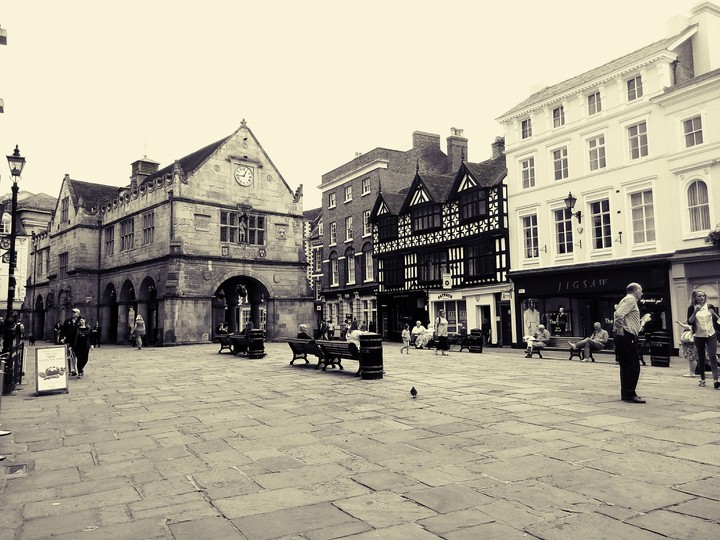 Old Town for Black and White