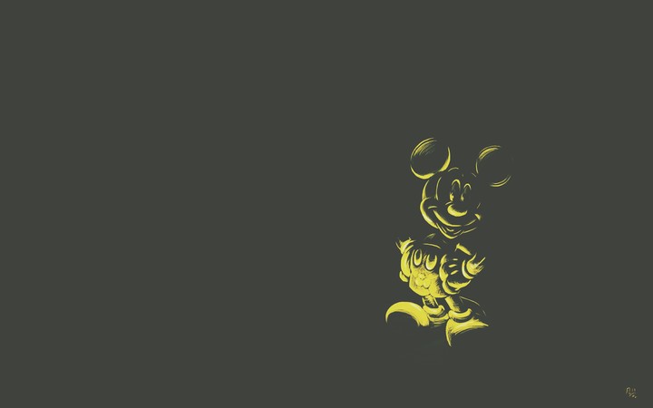 Golden Mickey Mouse Wallpaper