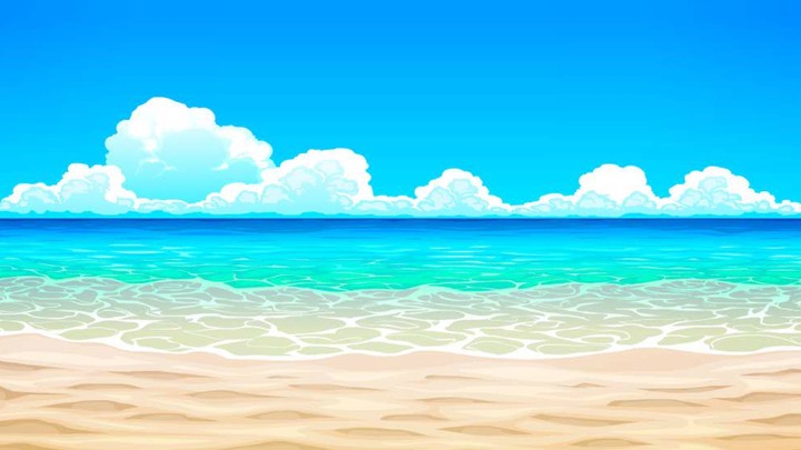 Beach Background From Gacha Life