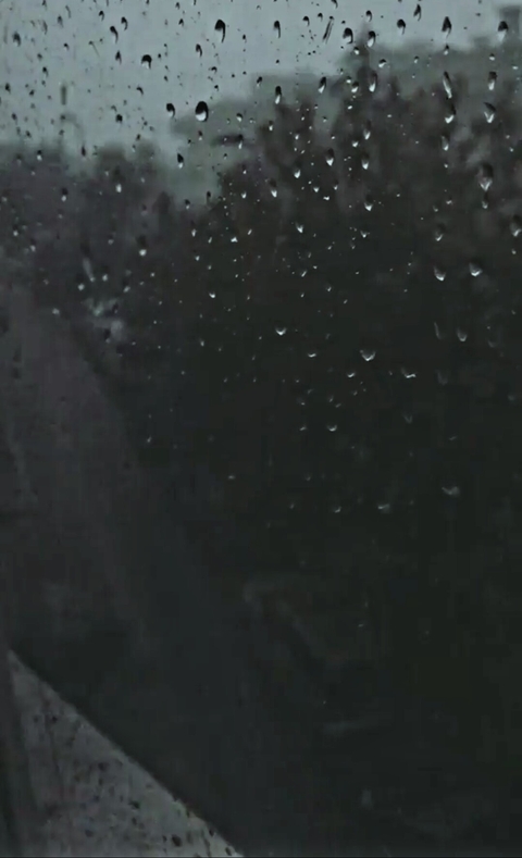 raindrops on window